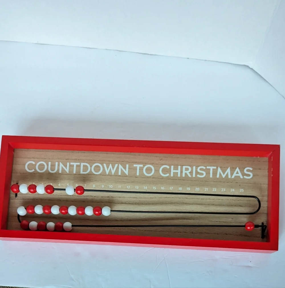 Target Wondershop Christmas Countdown Wood Bead Sliding Advent Calendar